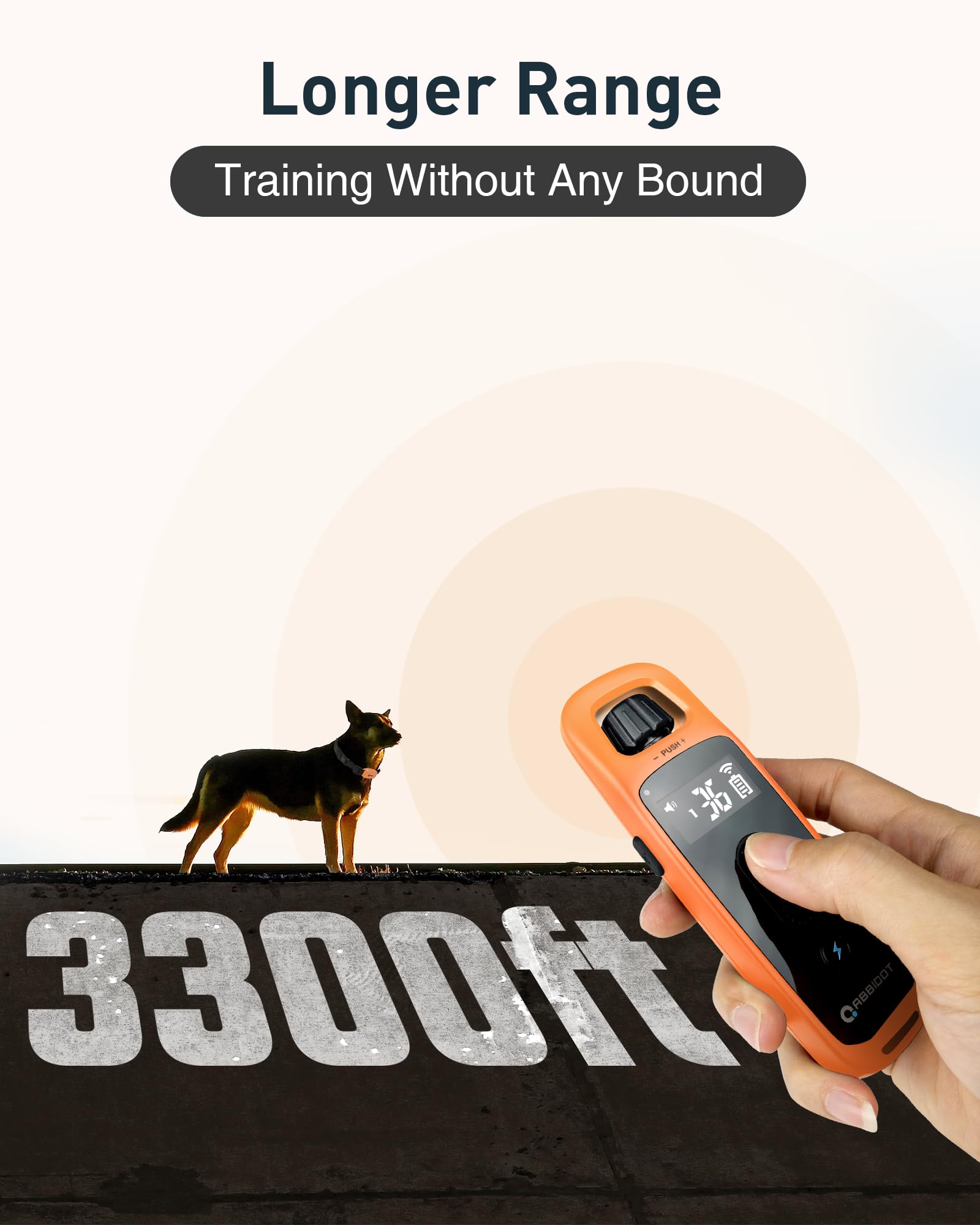ABBIDOT 3300 ft Dog Training Collar | 5 Modes, 88 Levels, IPX7 - feature view 22