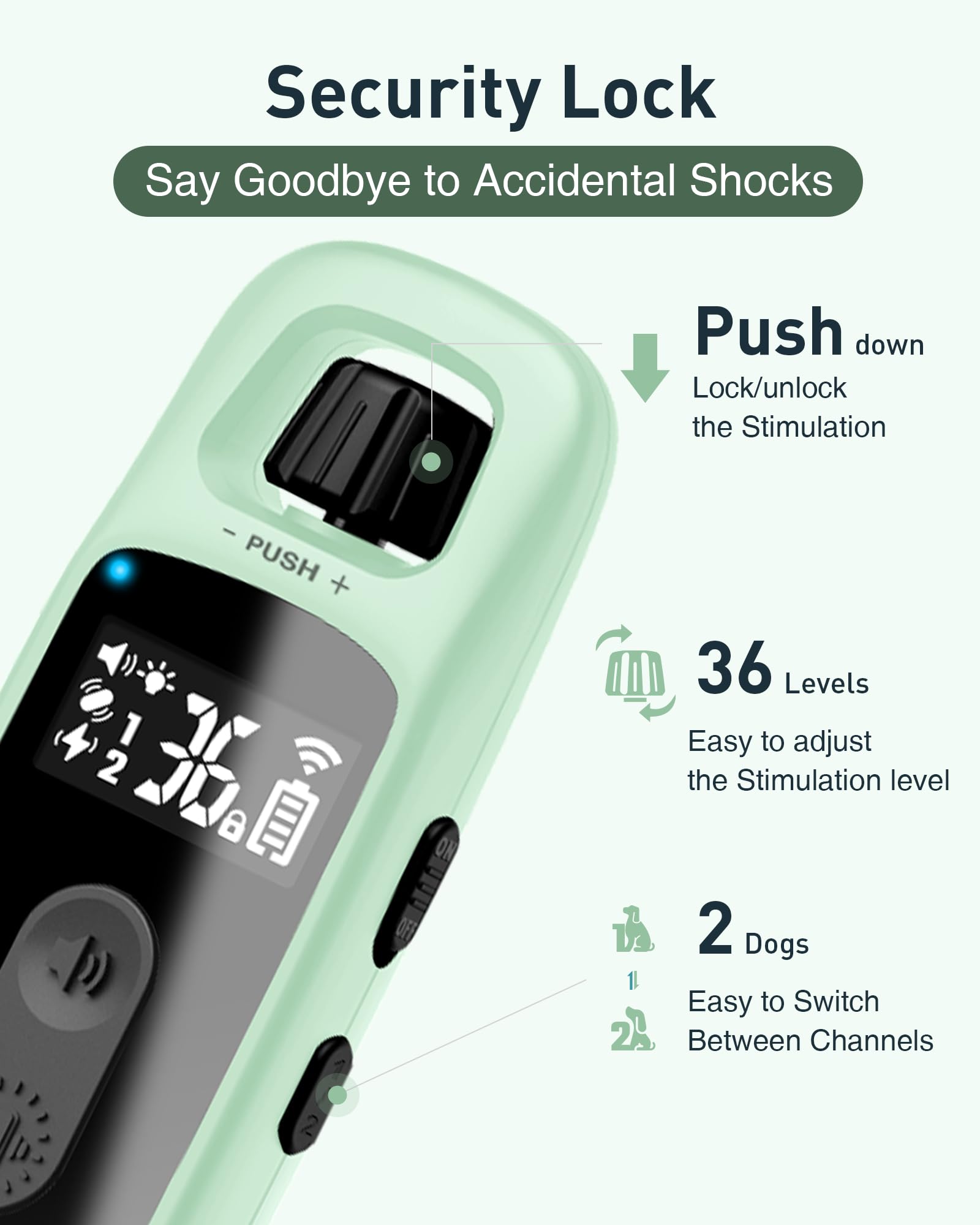 ABBIDOT 3300 ft Dog Training Collar | 5 Modes, 88 Levels, IPX7 - feature view 15