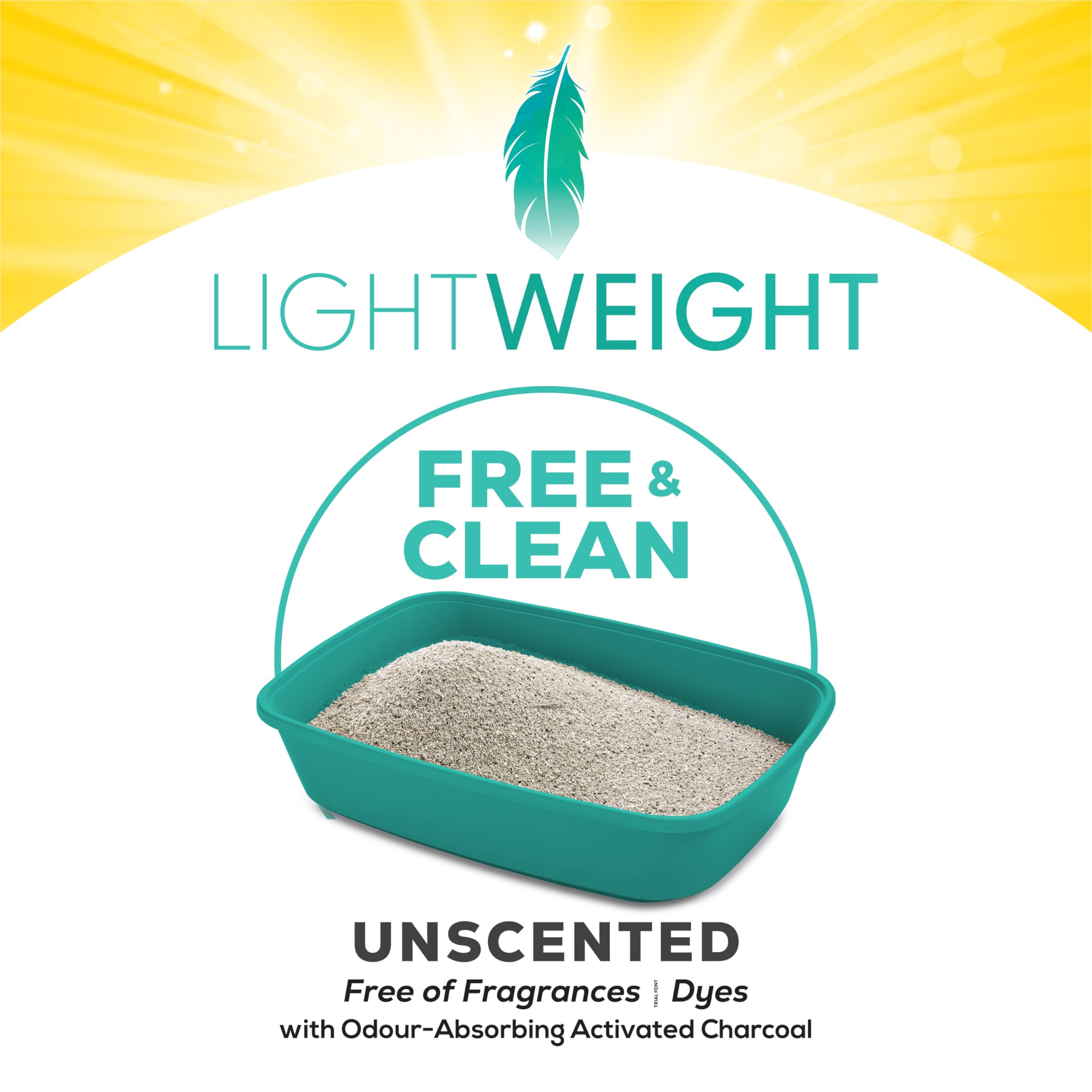 Tidy Cats Free & Clean Lightweight Unscented Multi-Cat Litter clumping clay litter box - feature view 11