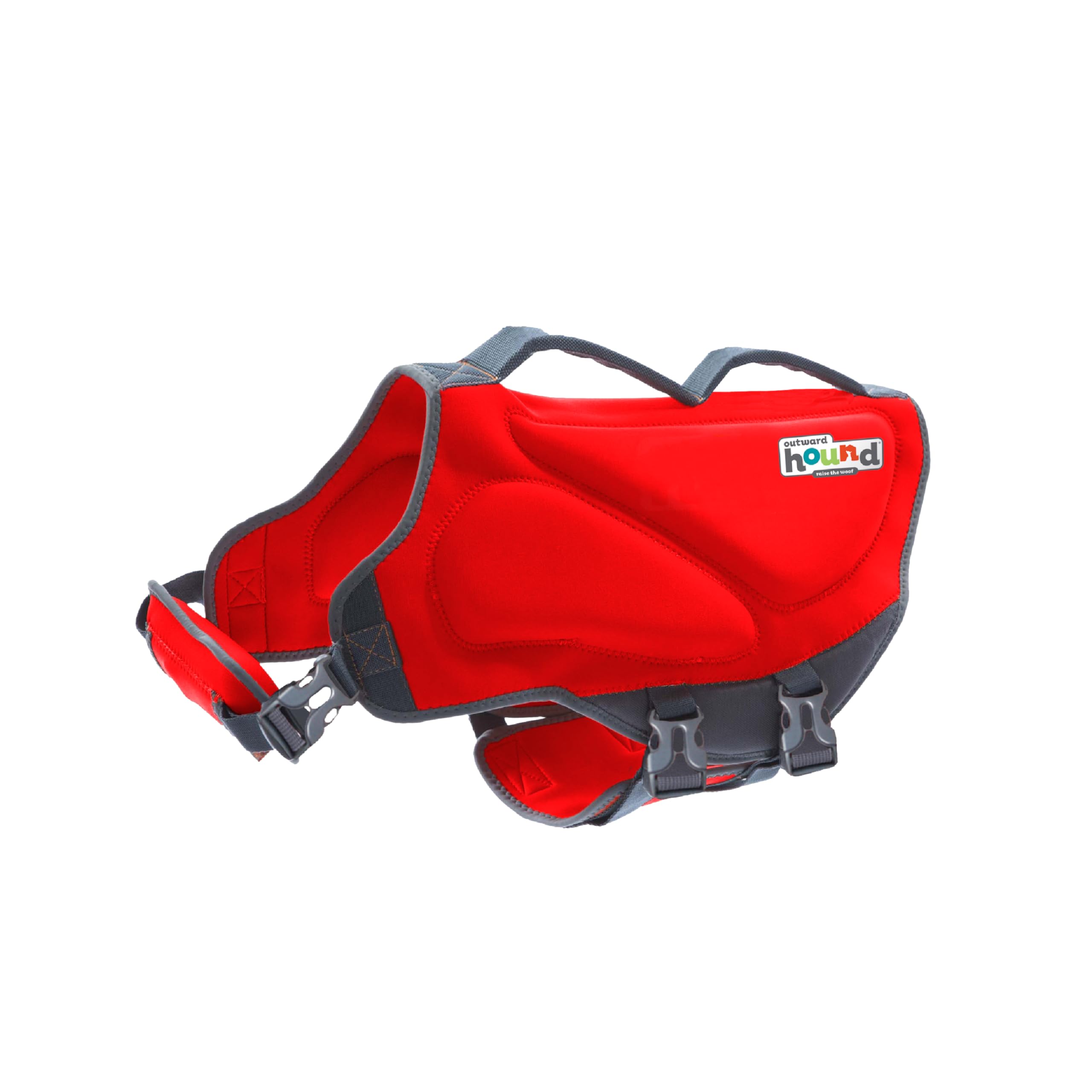 Outward Hound Granby Splash Orange Dog Life Jacket (Large) | Ripstop Vest - X-Large (Chest Girth: 33"-44") / Red