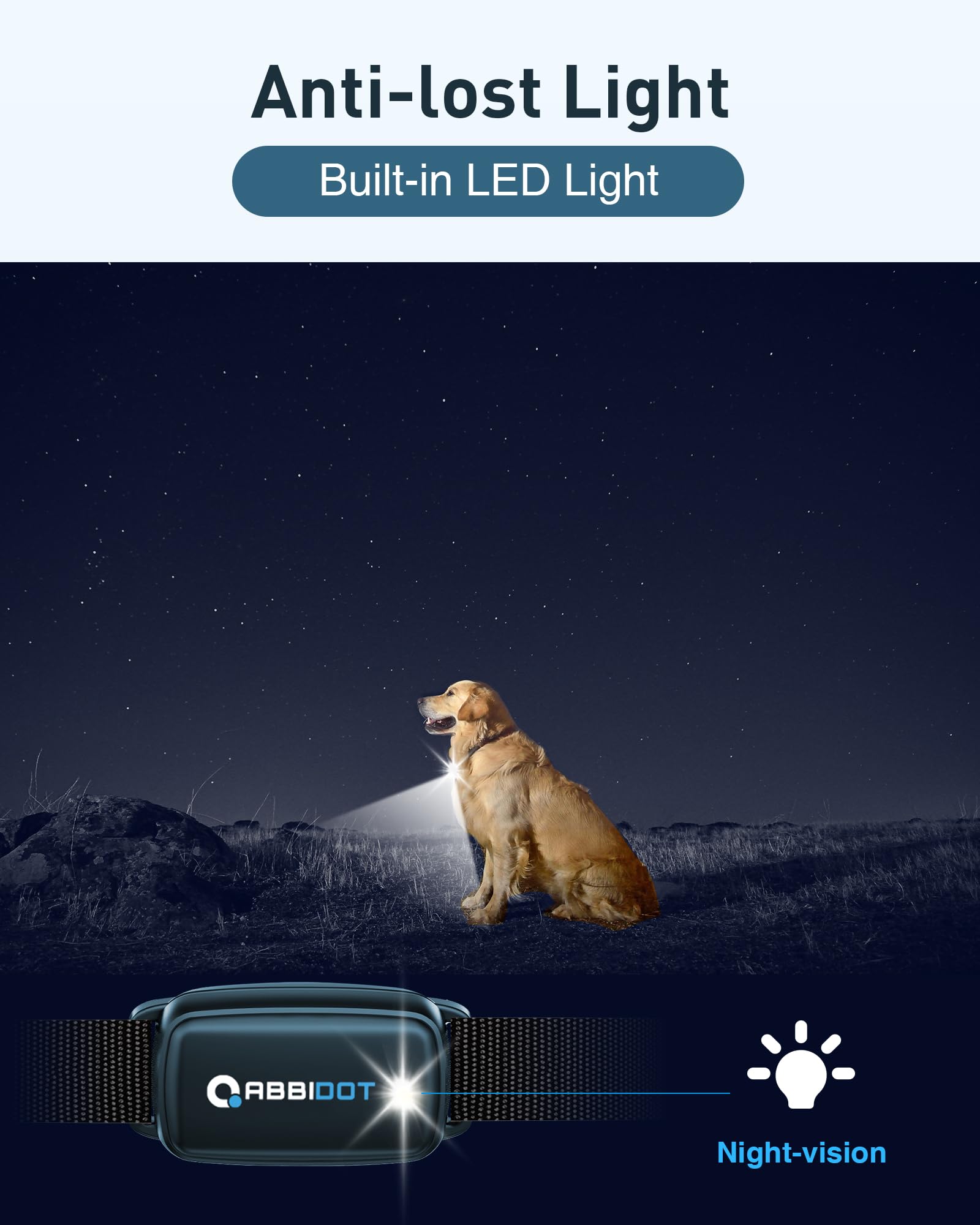 ABBIDOT 3300 ft Dog Training Collar | 5 Modes, 88 Levels, IPX7 - feature view 12