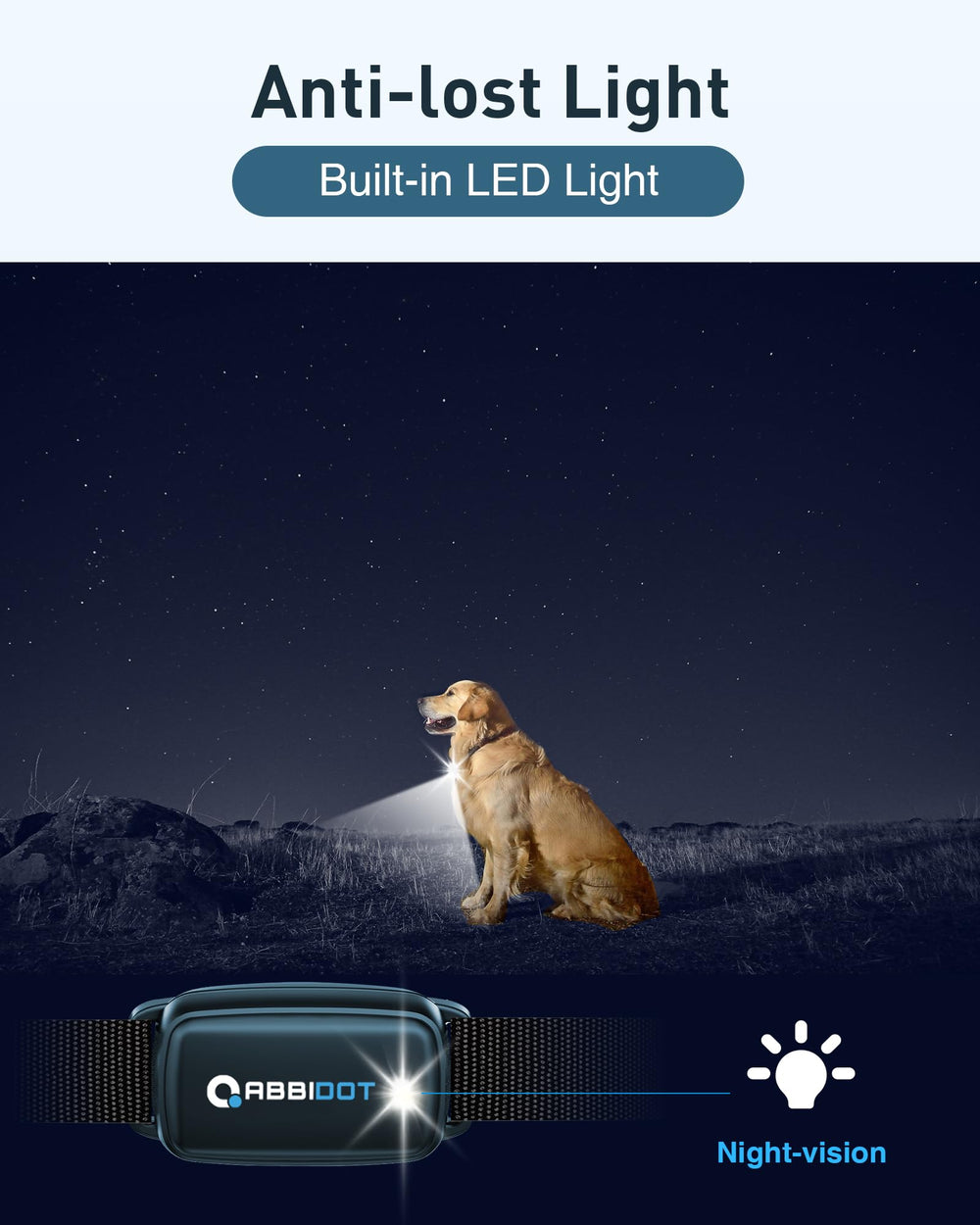 ABBIDOT 3300 ft Dog Training Collar | 5 Modes, 88 Levels, IPX7 - feature view 12