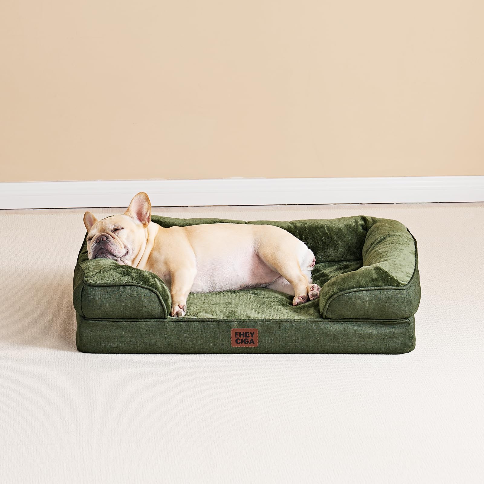 EHEYCIGA Memory Foam XL Orthopedic Dog Bed | Bolster Sides, Waterproof - feature view 45