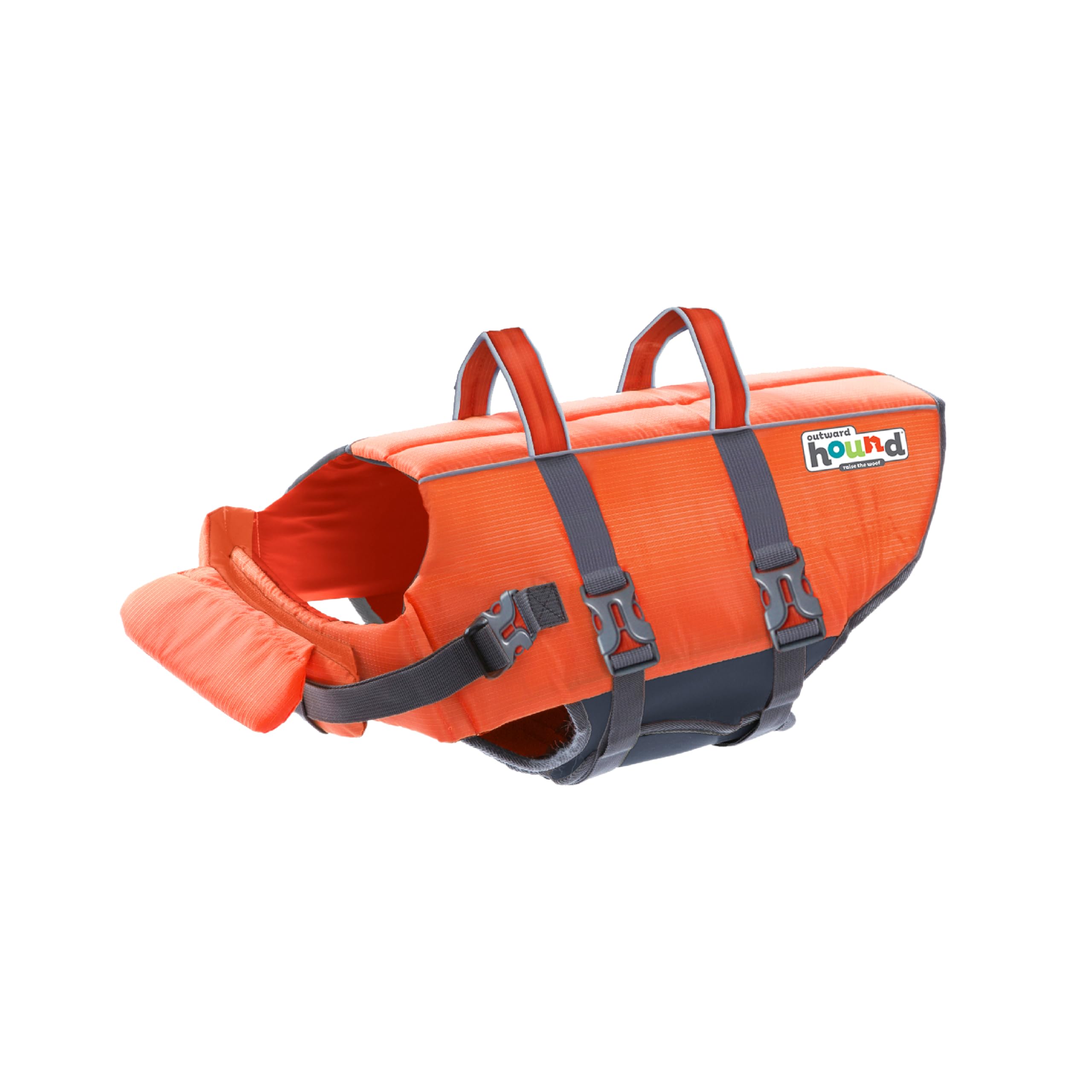 Outward Hound Granby Splash Orange Dog Life Jacket (Large) | Ripstop Vest - Large (Chest Girth: 28"-32") / Orange