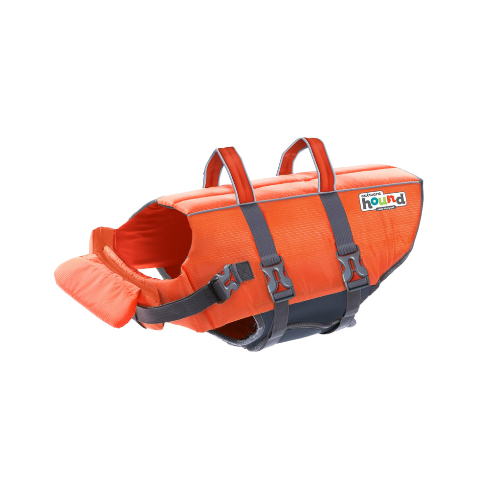 Outward Hound Granby Splash Orange Dog Life Jacket (Large) | Ripstop Vest - Large (Chest Girth: 28"-32") / Orange