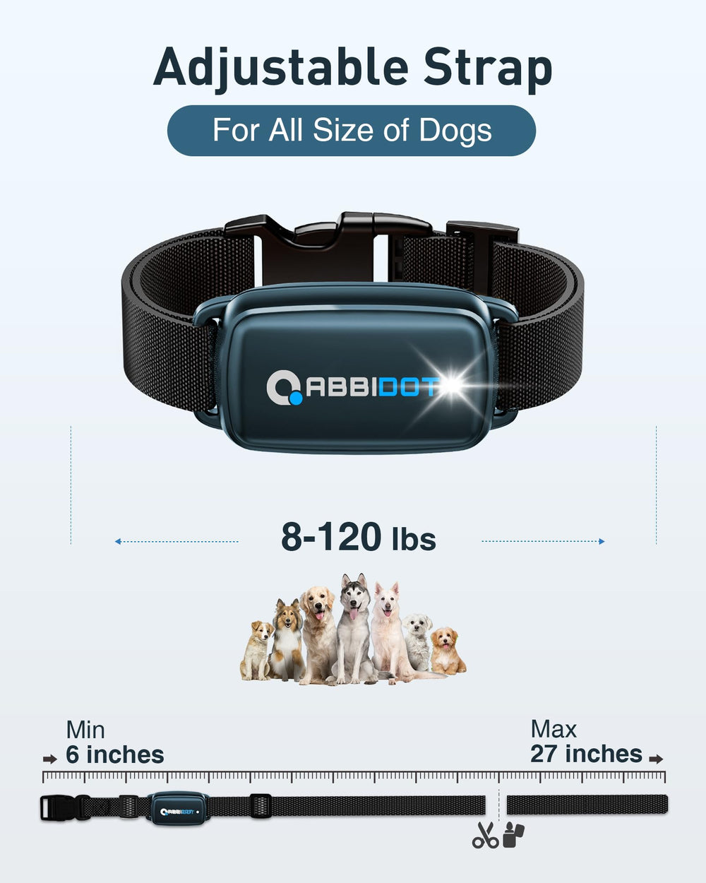 ABBIDOT 3300 ft Dog Training Collar | 5 Modes, 88 Levels, IPX7 - feature view 11
