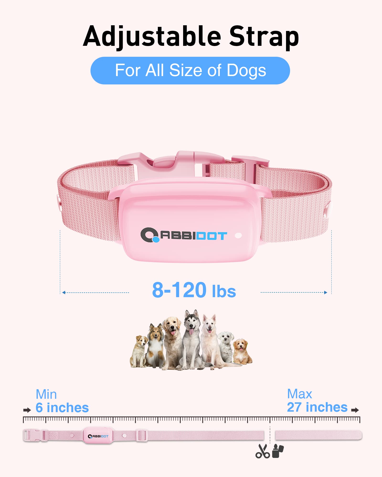 ABBIDOT 3300 ft Dog Training Collar | 5 Modes, 88 Levels, IPX7 - feature view 48