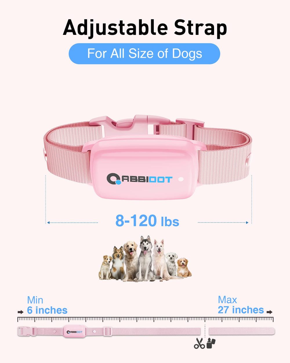 ABBIDOT 3300 ft Dog Training Collar | 5 Modes, 88 Levels, IPX7 - feature view 48