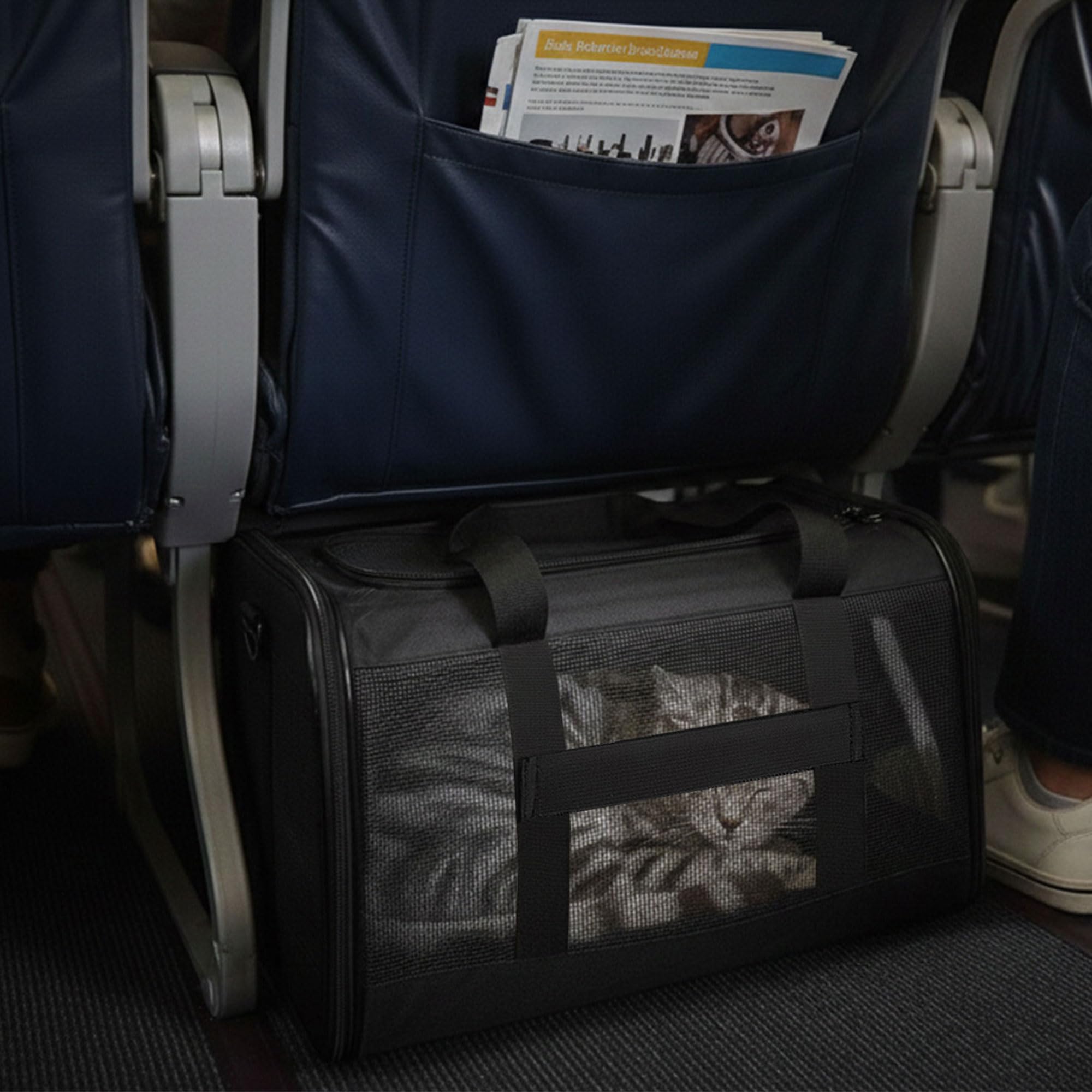 Conlun Airline-Approved Cat Carrier | Soft-Sided with Safety Leash, 15 lb - view 81