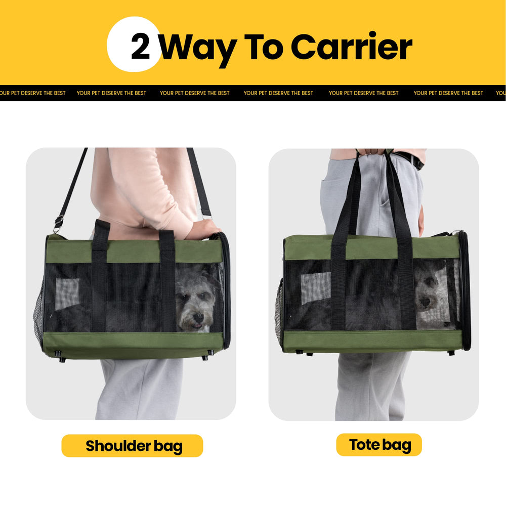 Conlun Airline-Approved Cat Carrier | Soft-Sided with Safety Leash, 15 lb - feature view 43