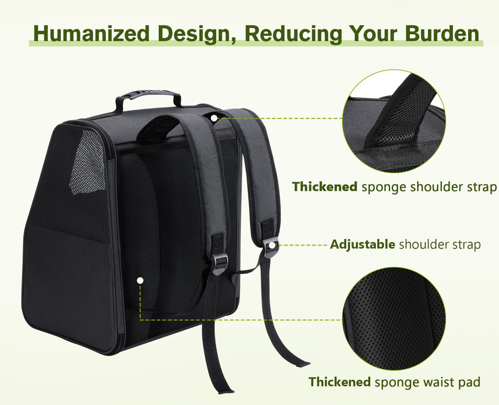 Pecute Cat Backpack Carrier | Ventilated Pet Backpack for Cats & Small Dogs - feature view 20