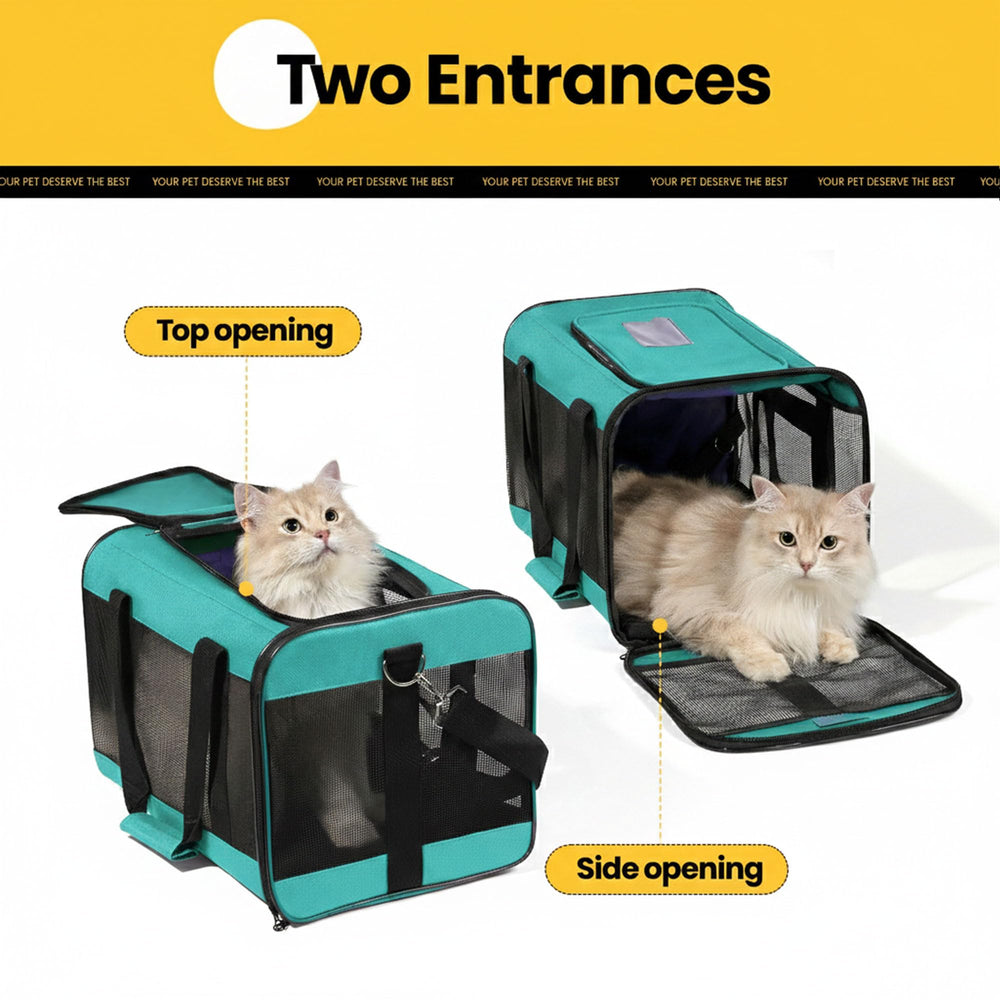 Conlun Airline-Approved Cat Carrier | Soft-Sided with Safety Leash, 15 lb - feature view 49