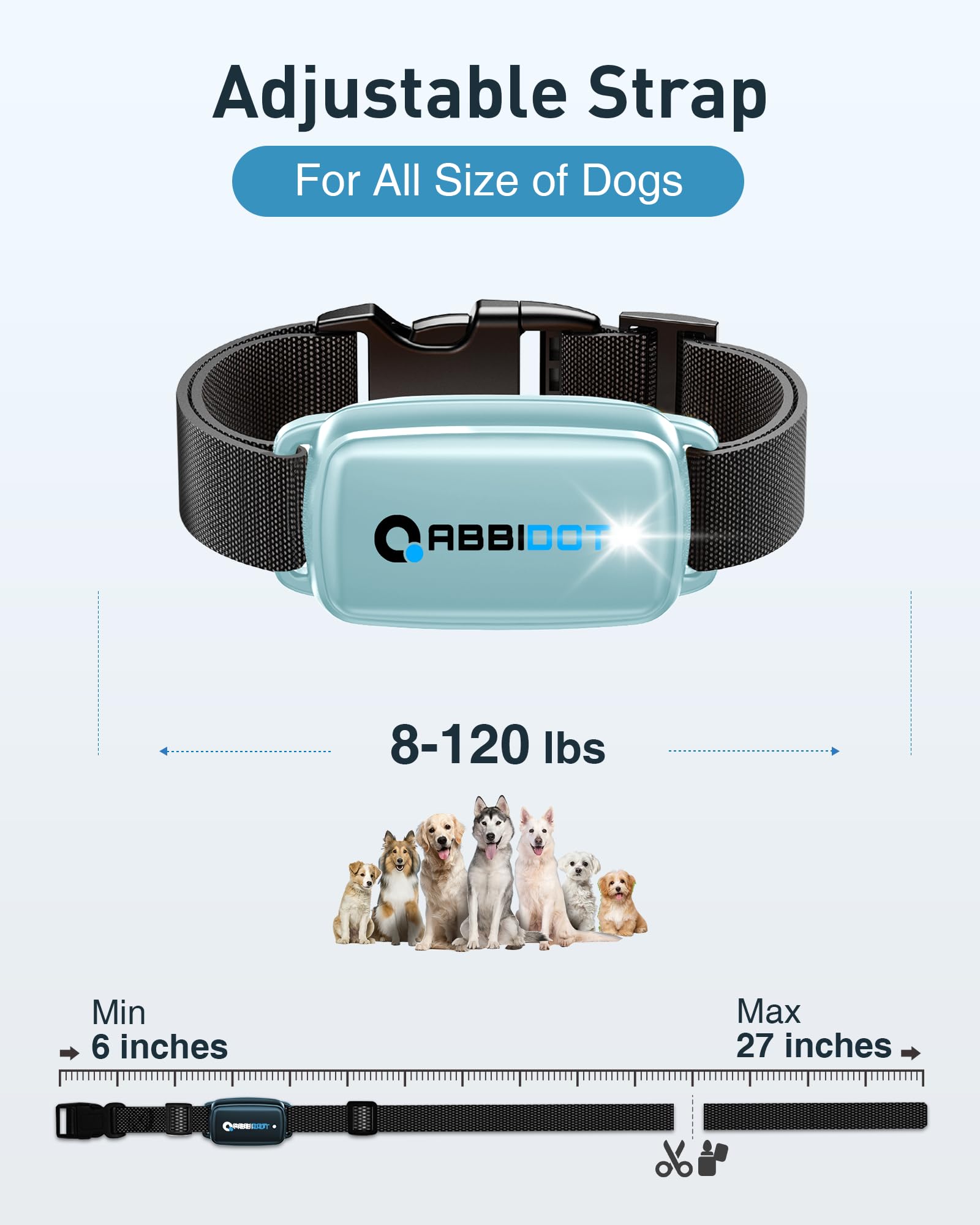 ABBIDOT 3300 ft Dog Training Collar | 5 Modes, 88 Levels, IPX7 - feature view 29