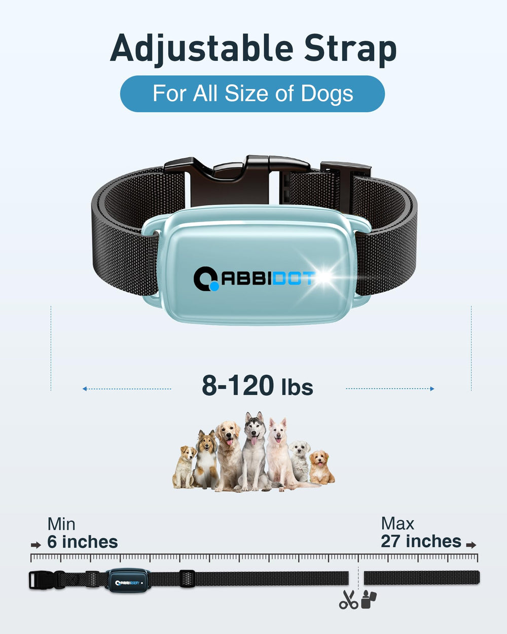 ABBIDOT 3300 ft Dog Training Collar | 5 Modes, 88 Levels, IPX7 - feature view 29