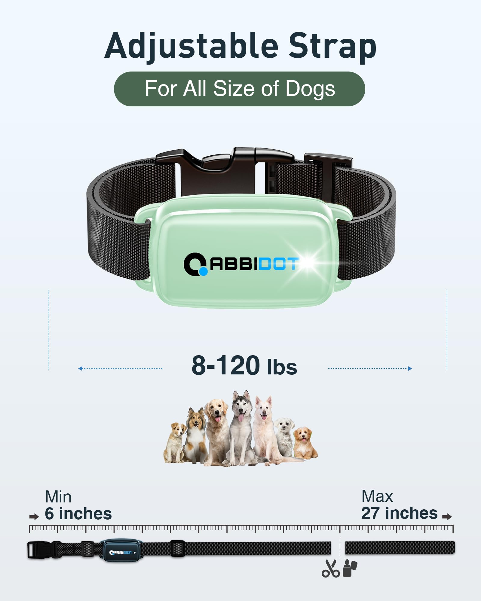 ABBIDOT 3300 ft Dog Training Collar | 5 Modes, 88 Levels, IPX7 - feature view 17
