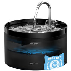 GIOTOHUN 2L Cat Water Fountain | Super Silent, LED, Multi-Stage Filter