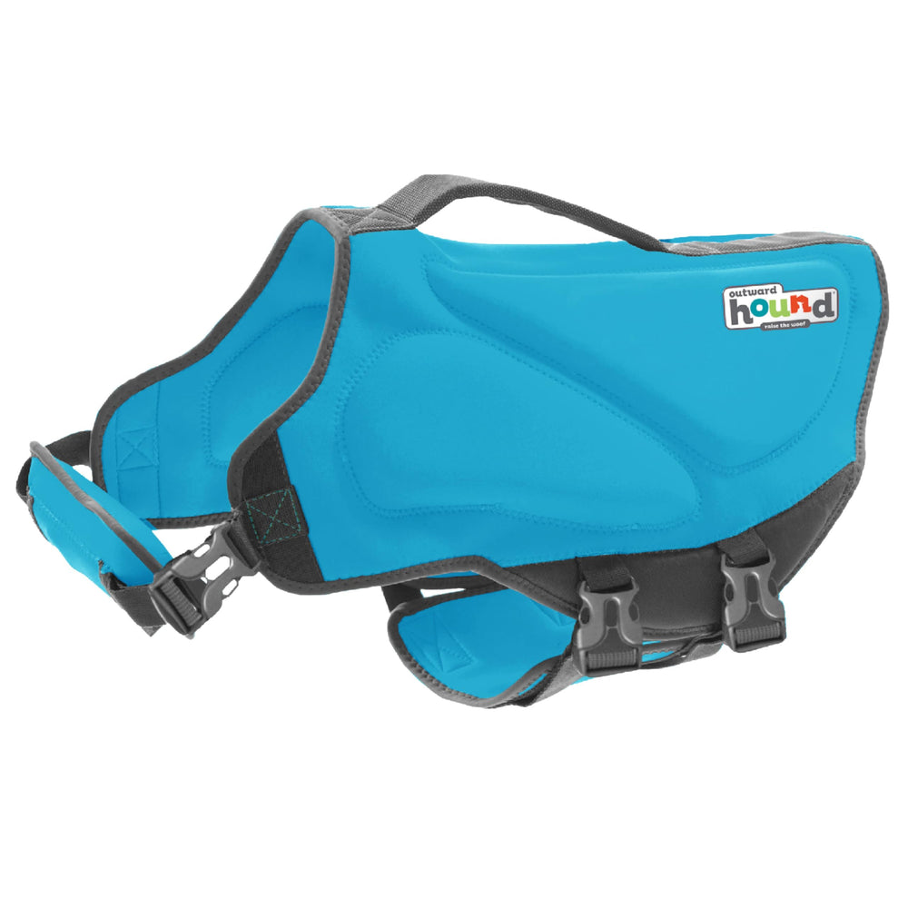 Outward Hound Granby Splash Orange Dog Life Jacket (Large) | Ripstop Vest - X-Small (Chest Girth: 11"-15") / Blue