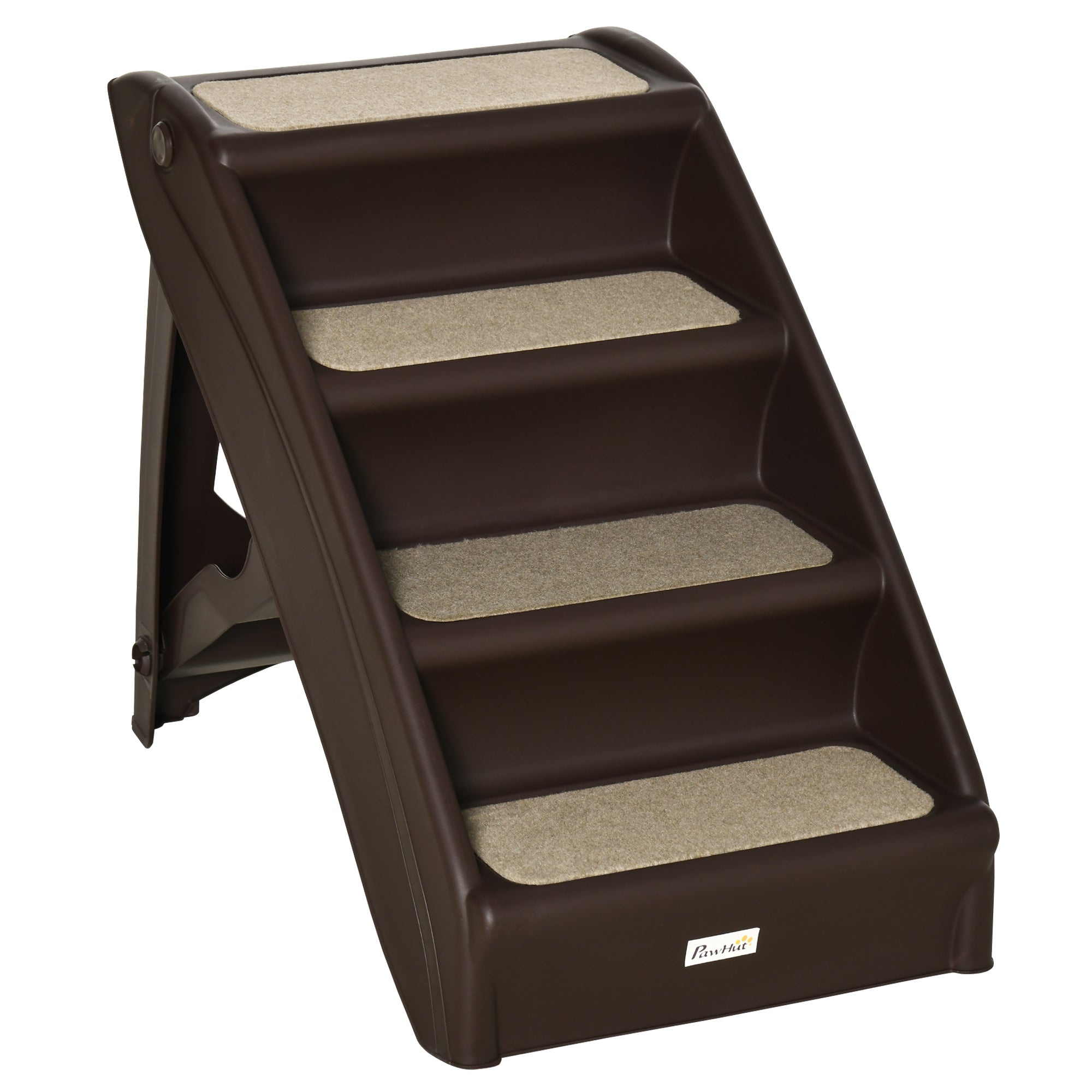 4-Level Portable Pet Stairs, Foldable Dog Ramp, Lightweight Cat Steps