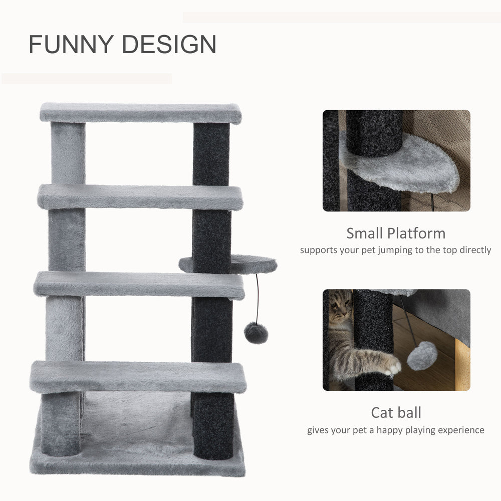 Cat Stairs for Bed, Couch 4 Steps, Small Cat Tree for Indoor Cats - view 4