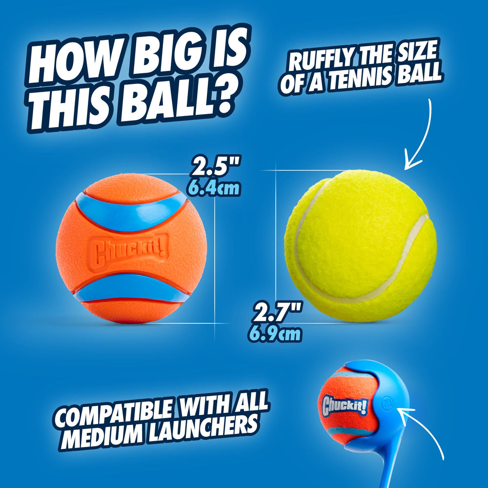Chuckit! Ultra Ball Medium (2.5 in) 2-Pack | High-Bounce Rubber Fetch Toy - feature view 41
