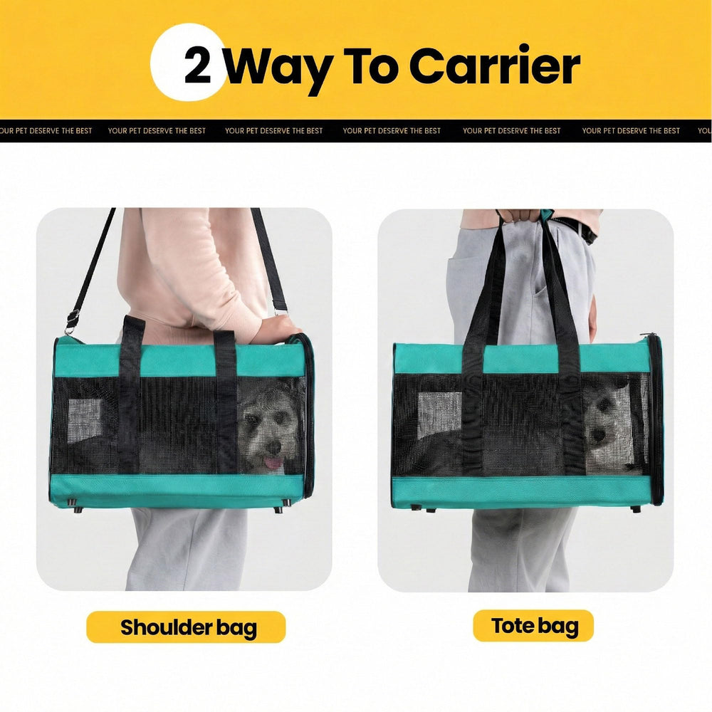 Conlun Airline-Approved Cat Carrier | Soft-Sided with Safety Leash, 15 lb - view 54
