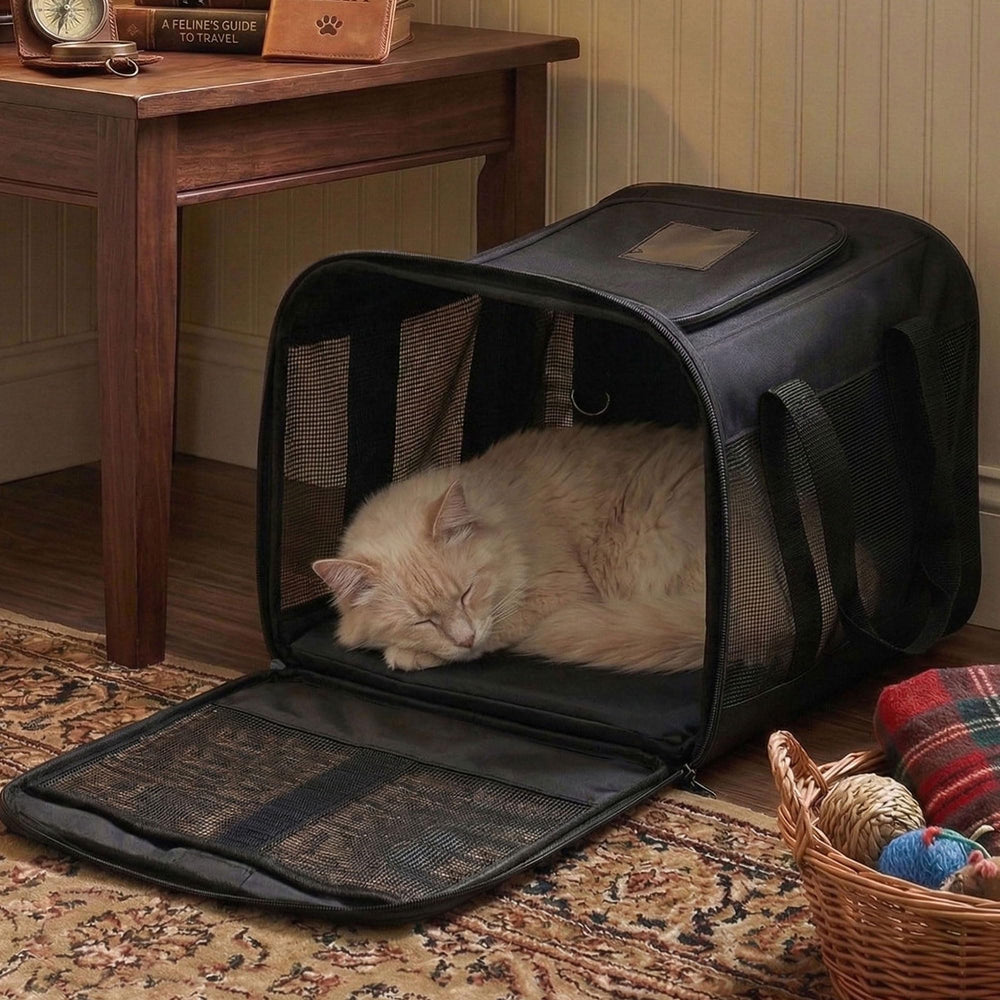 Conlun Airline-Approved Cat Carrier | Soft-Sided with Safety Leash, 15 lb - view 82