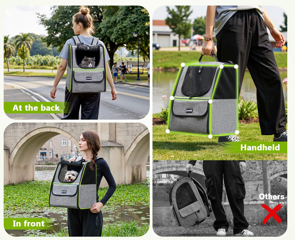 Pecute Cat Backpack Carrier | Ventilated Pet Backpack for Cats & Small Dogs - feature view 36