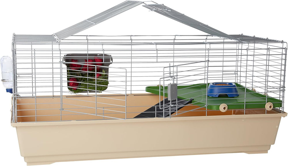 Amazon Basics Jumbo Top-Access Rabbit, Guinea Pig & Ferret Cage - 123L x 68W x 52H cm
