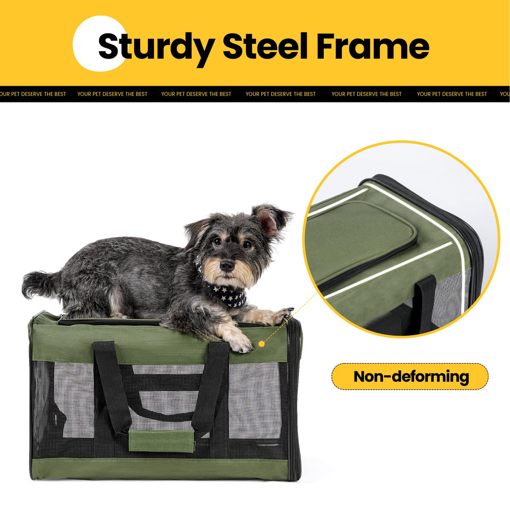 Conlun Airline-Approved Cat Carrier | Soft-Sided with Safety Leash, 15 lb - feature view 45
