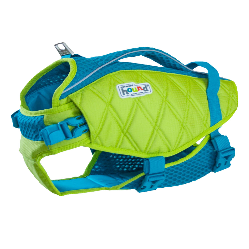 Outward Hound Granby Splash Orange Dog Life Jacket (Large) | Ripstop Vest - X-Small (Chest Girth: 11"-15") / Green
