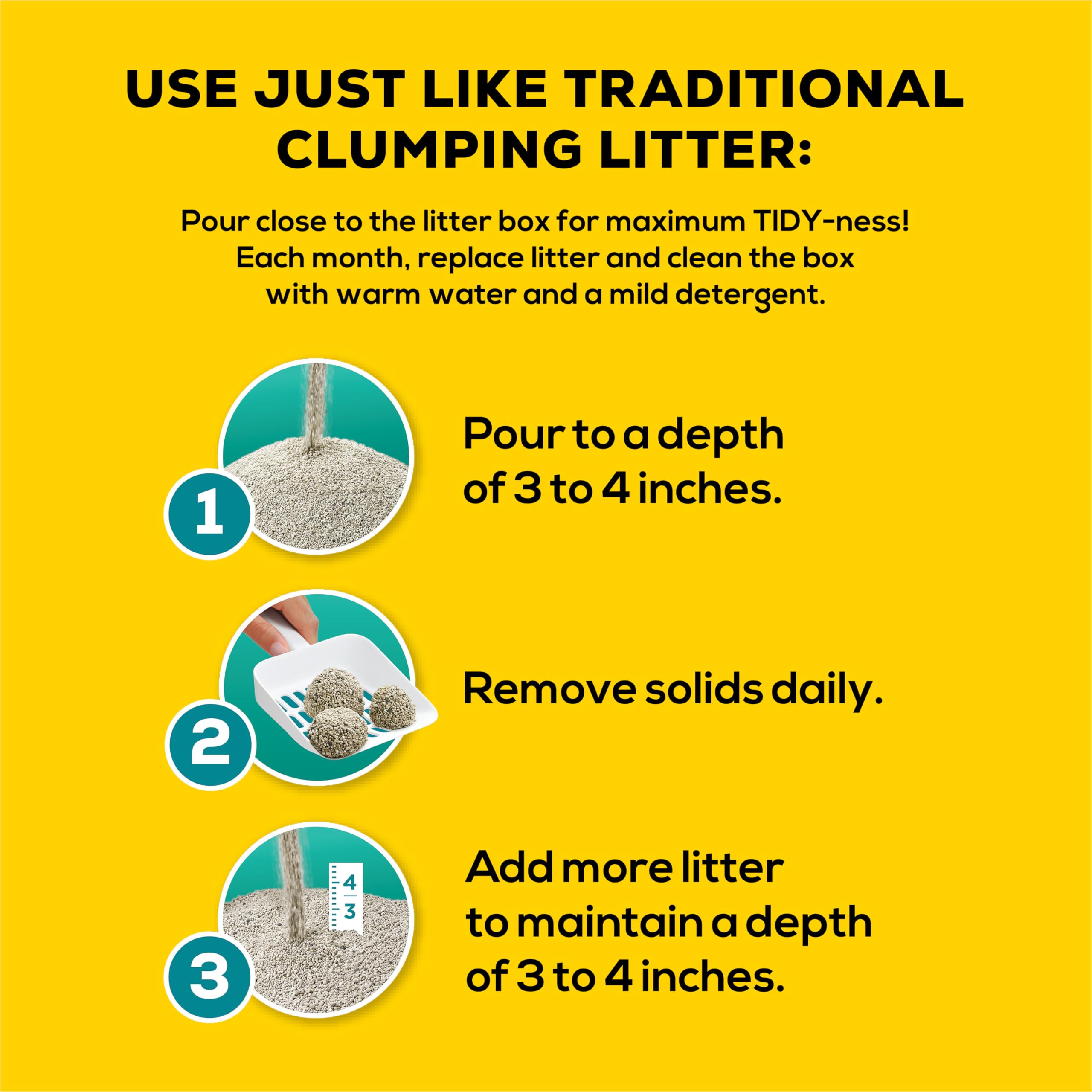 Tidy Cats Free & Clean Lightweight Unscented Multi-Cat Litter clumping clay litter box - feature view 27
