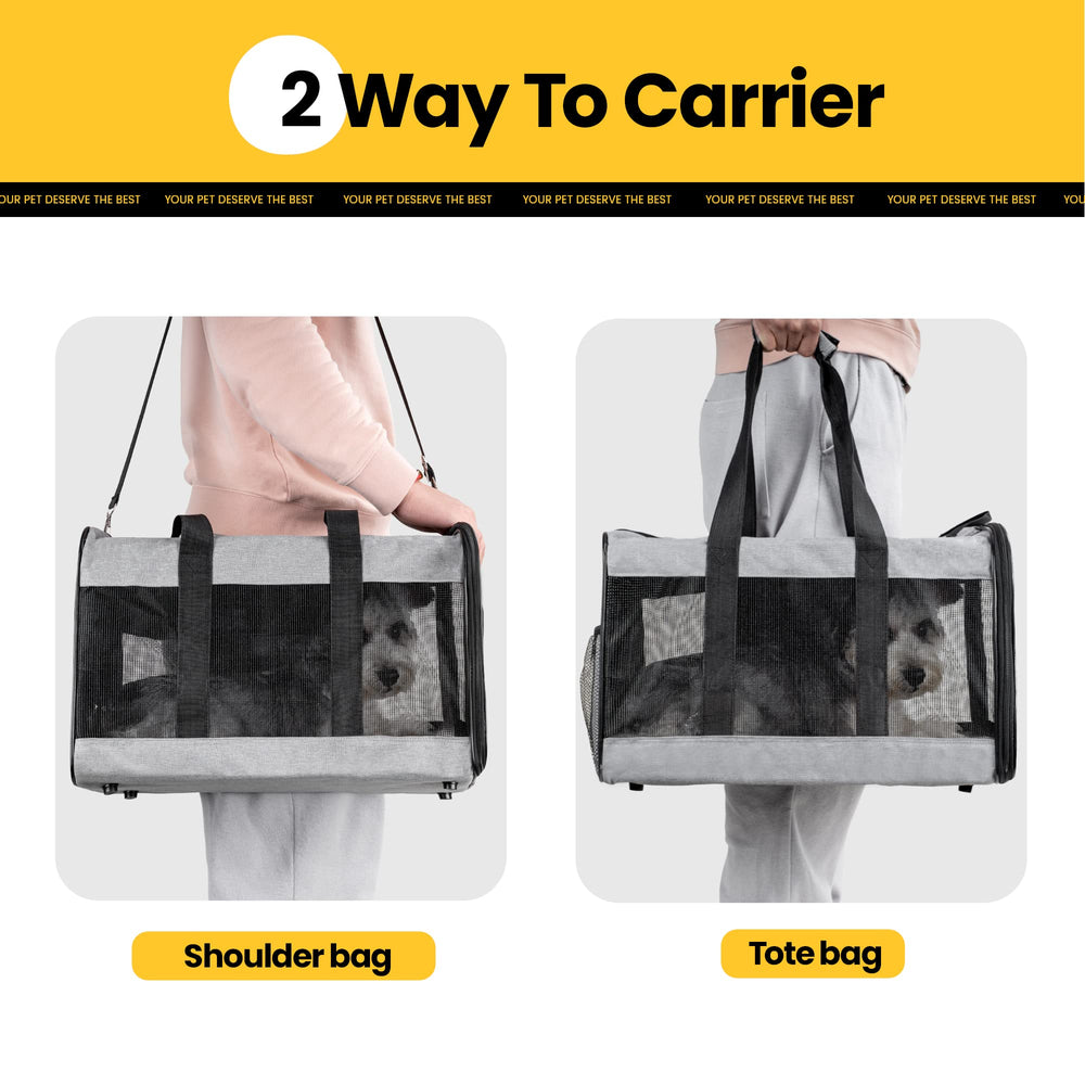 Conlun Airline-Approved Cat Carrier | Soft-Sided with Safety Leash, 15 lb - feature view 35
