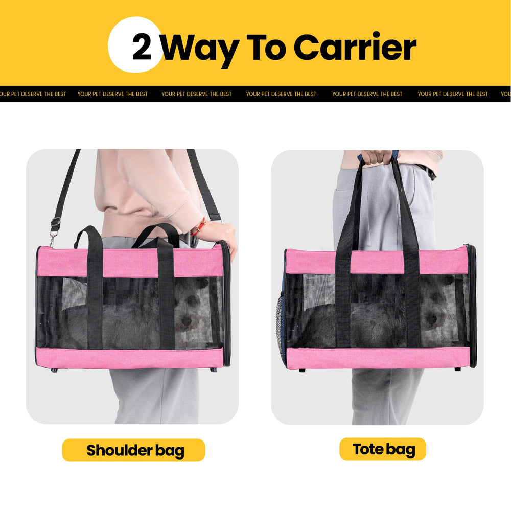 Conlun Airline-Approved Cat Carrier | Soft-Sided with Safety Leash, 15 lb - view 99