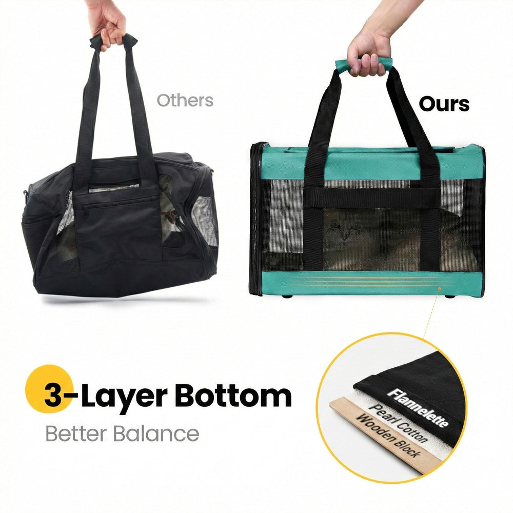Conlun Airline-Approved Cat Carrier | Soft-Sided with Safety Leash, 15 lb - feature view 50