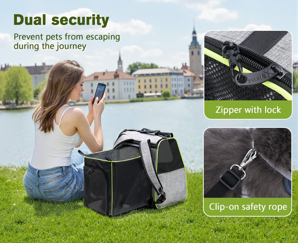 Pecute Cat Backpack Carrier | Ventilated Pet Backpack for Cats & Small Dogs - feature view 32