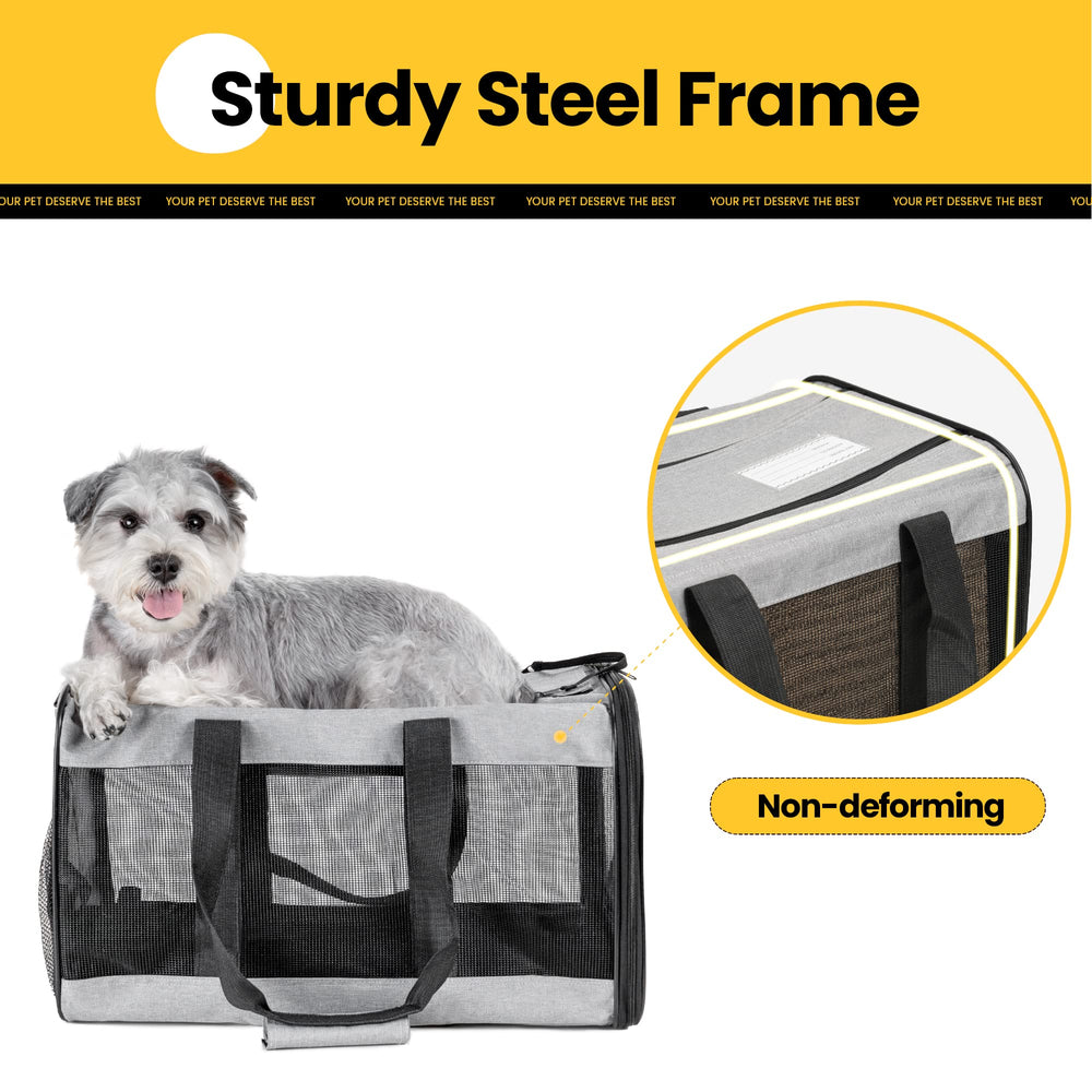 Conlun Airline-Approved Cat Carrier | Soft-Sided with Safety Leash, 15 lb - view 77