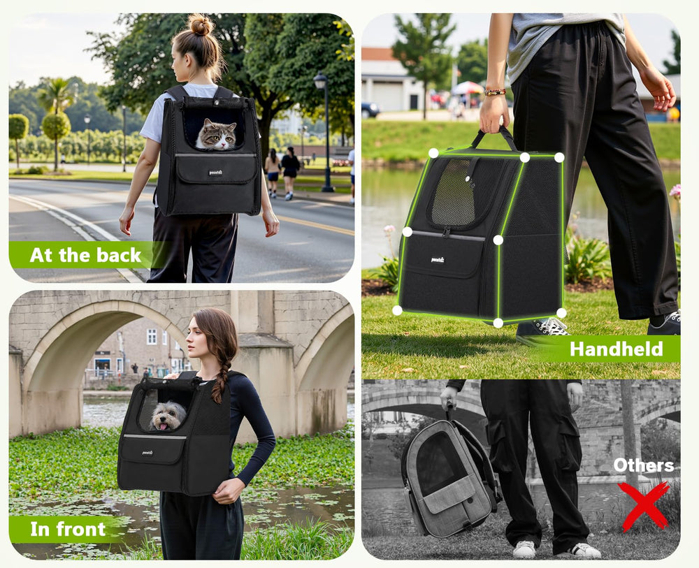 Pecute Cat Backpack Carrier | Ventilated Pet Backpack for Cats & Small Dogs - feature view 19