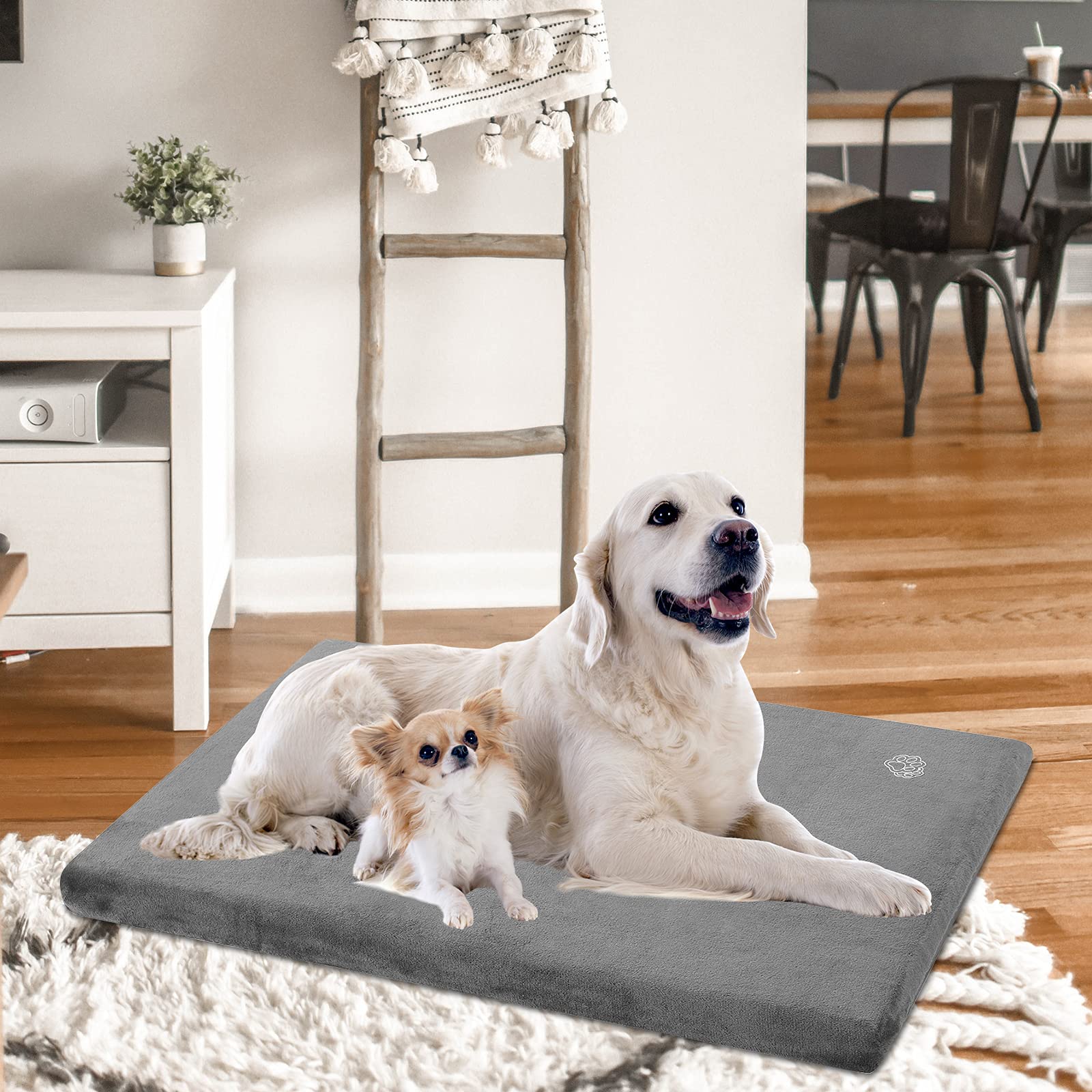 EMPSIGN Reversible Cool & Warm Dog Crate Pad | Waterproof, Washable Cover - feature view 19
