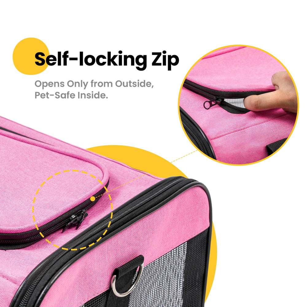 Conlun Airline-Approved Cat Carrier | Soft-Sided with Safety Leash, 15 lb - view 96