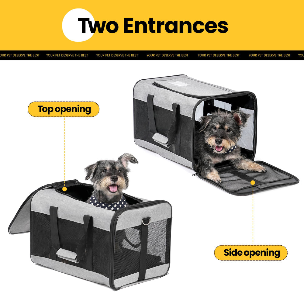 Conlun Airline-Approved Cat Carrier | Soft-Sided with Safety Leash, 15 lb - feature view 33