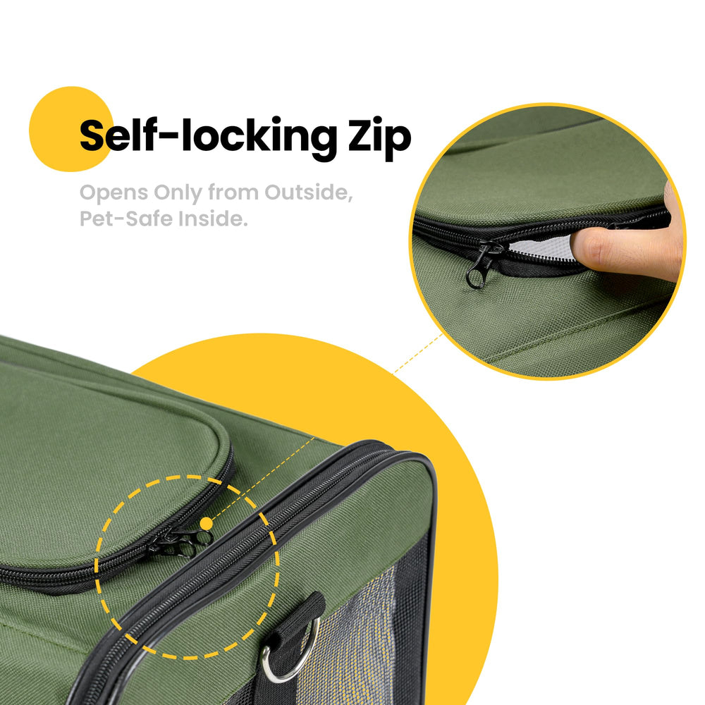 Conlun Airline-Approved Cat Carrier | Soft-Sided with Safety Leash, 15 lb - feature view 40