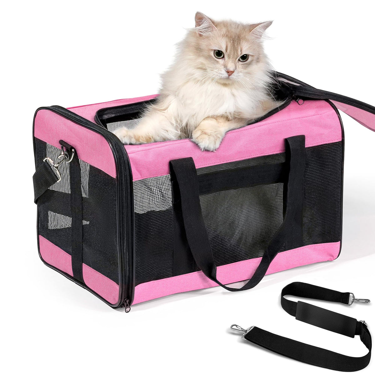 Conlun Airline-Approved Cat Carrier | Soft-Sided with Safety Leash, 15 lb