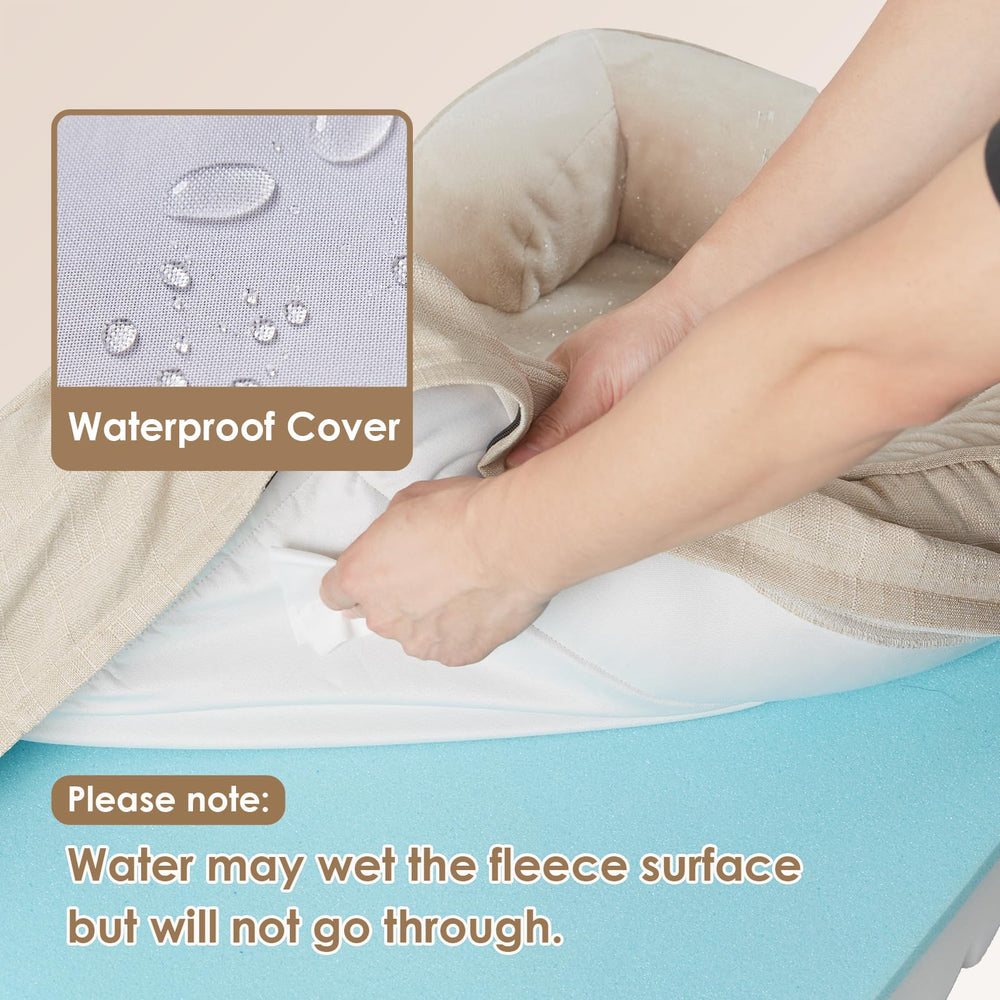 EHEYCIGA Memory Foam XL Orthopedic Dog Bed | Bolster Sides, Waterproof - view 89