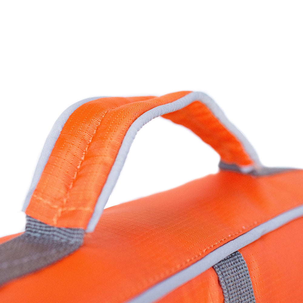 Outward Hound Granby Splash Orange Dog Life Jacket (Large) | Ripstop Vest - view 69