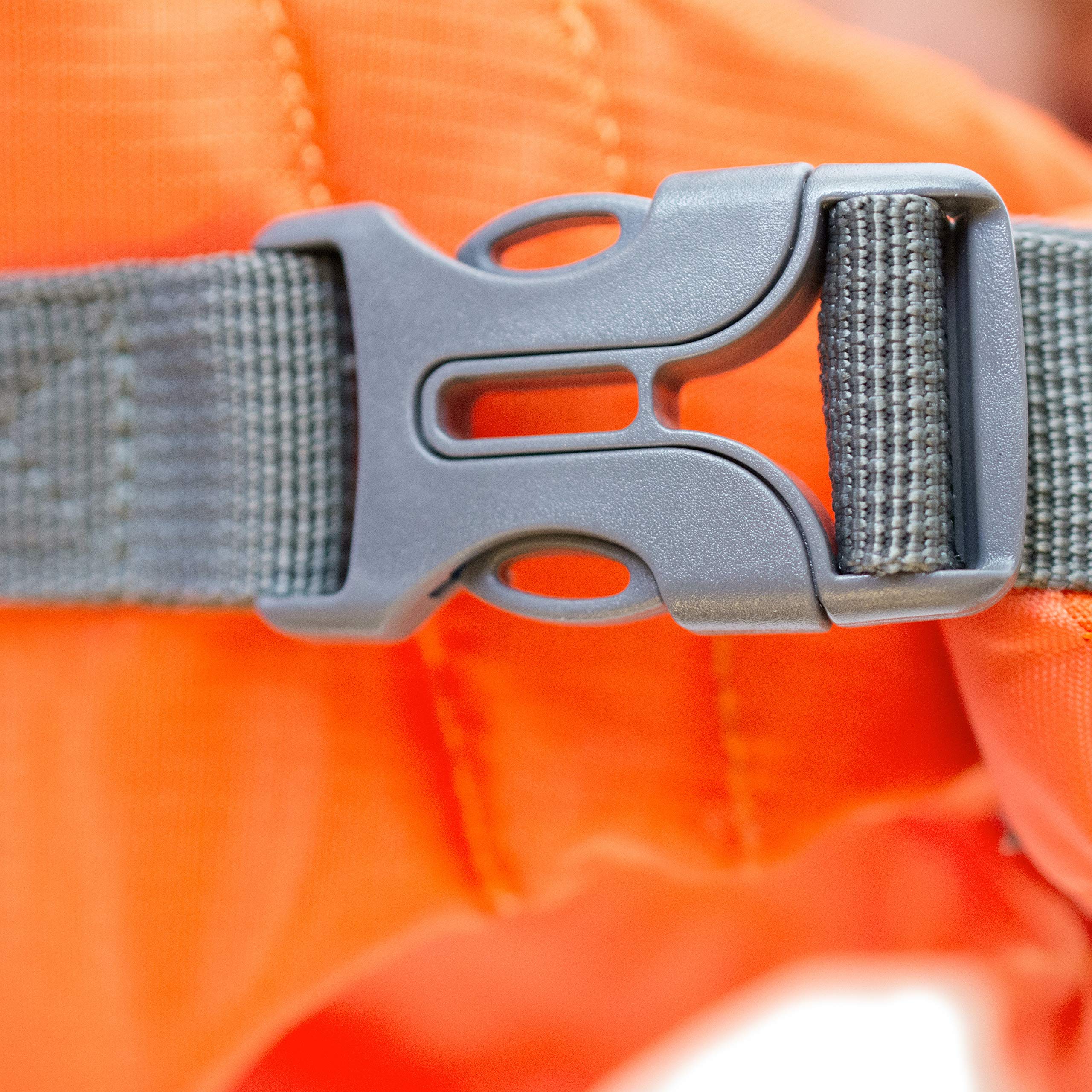 Outward Hound Granby Splash Orange Dog Life Jacket (Large) | Ripstop Vest - view 70