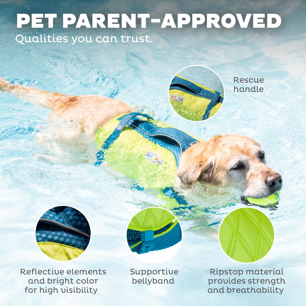 Outward Hound Granby Splash Orange Dog Life Jacket (Large) | Ripstop Vest - view 60