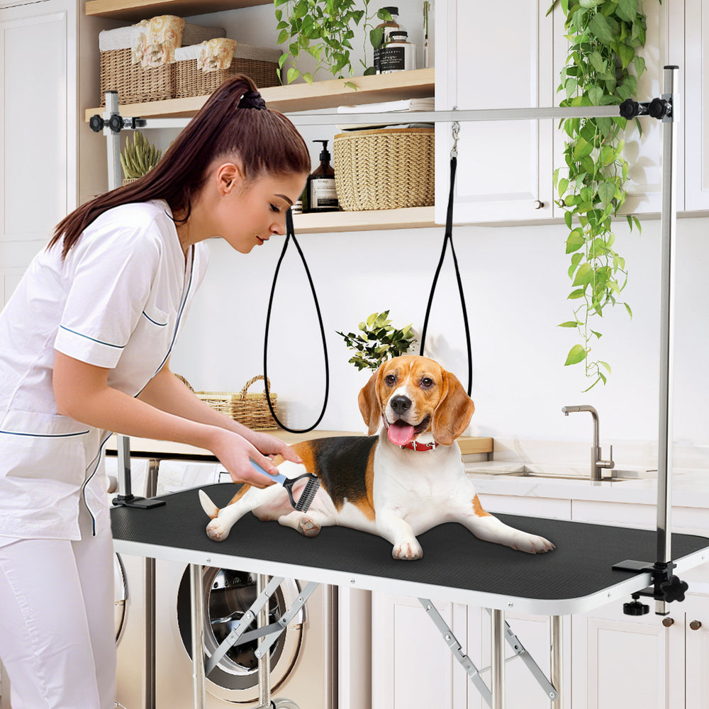Foldable Dog Grooming Table with Height Adjustable Arms - view 6