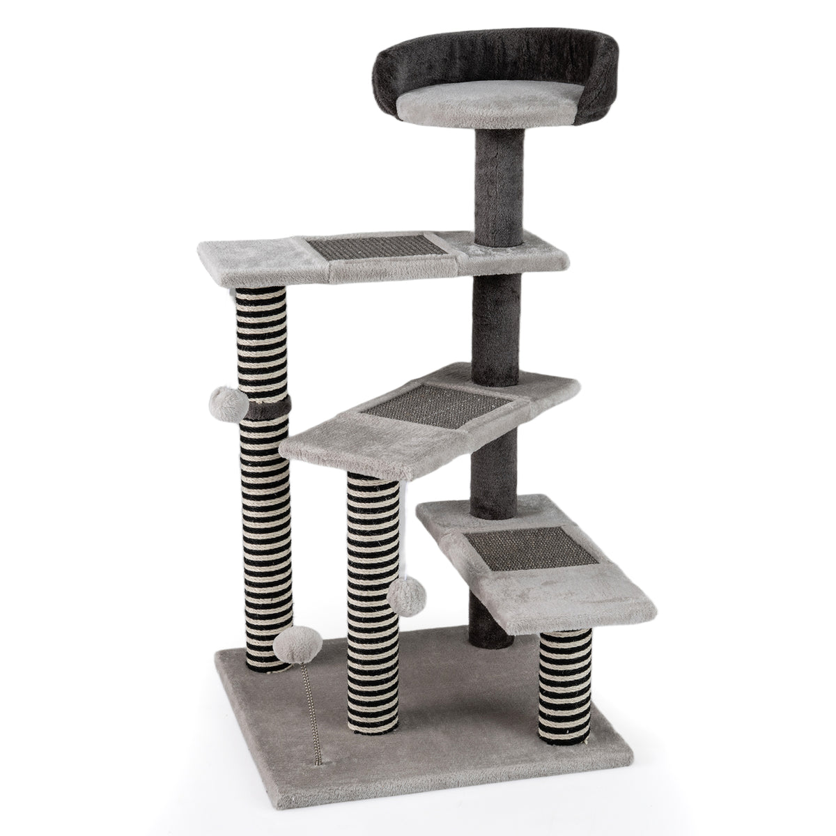 93 CM Tall Cat Tree Kitten Tower with Sisal and Jute Scratching Posts