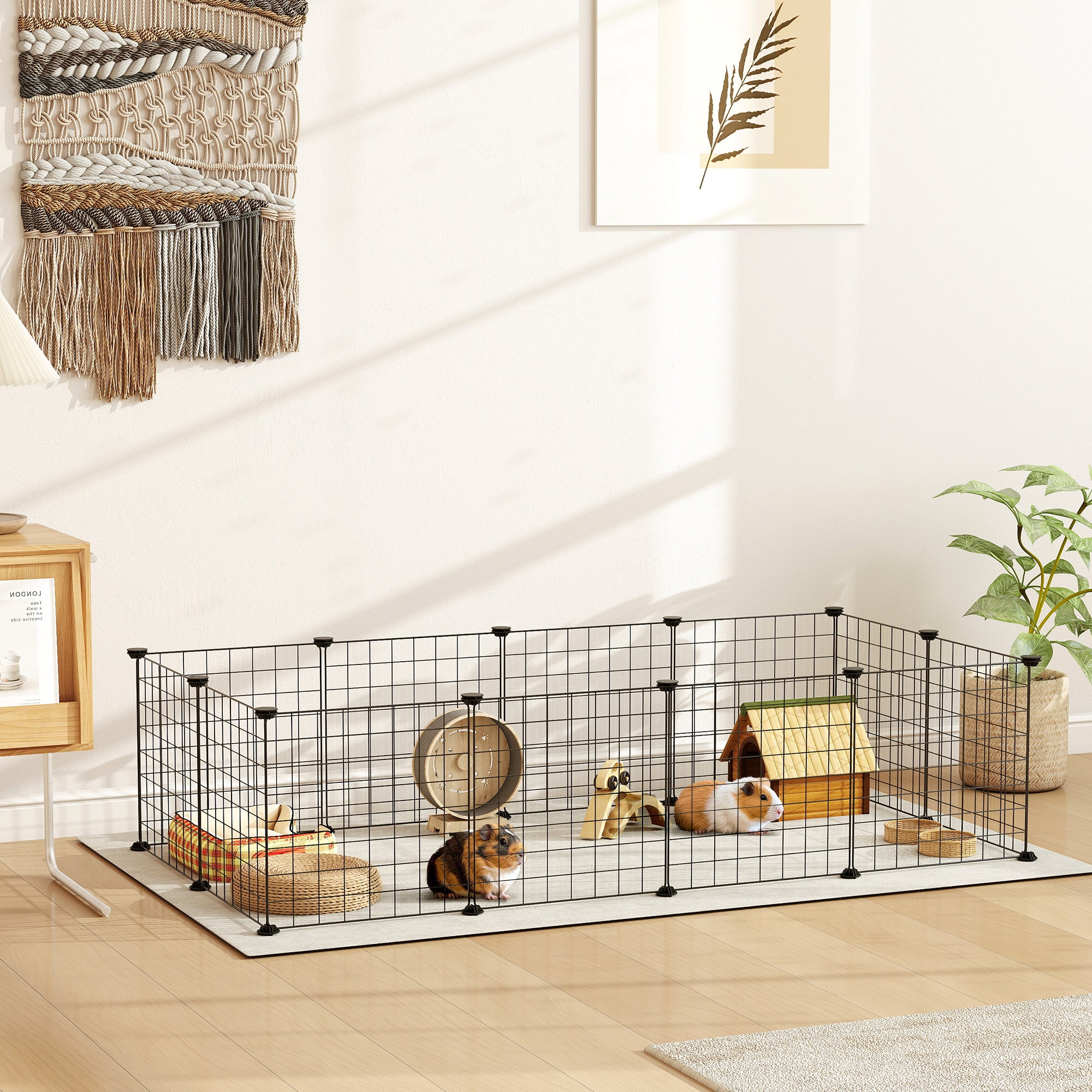 Pet Playpen, DIY Cage House for Small Animals, Guinea Pigs, Hedgehogs Small - view 7