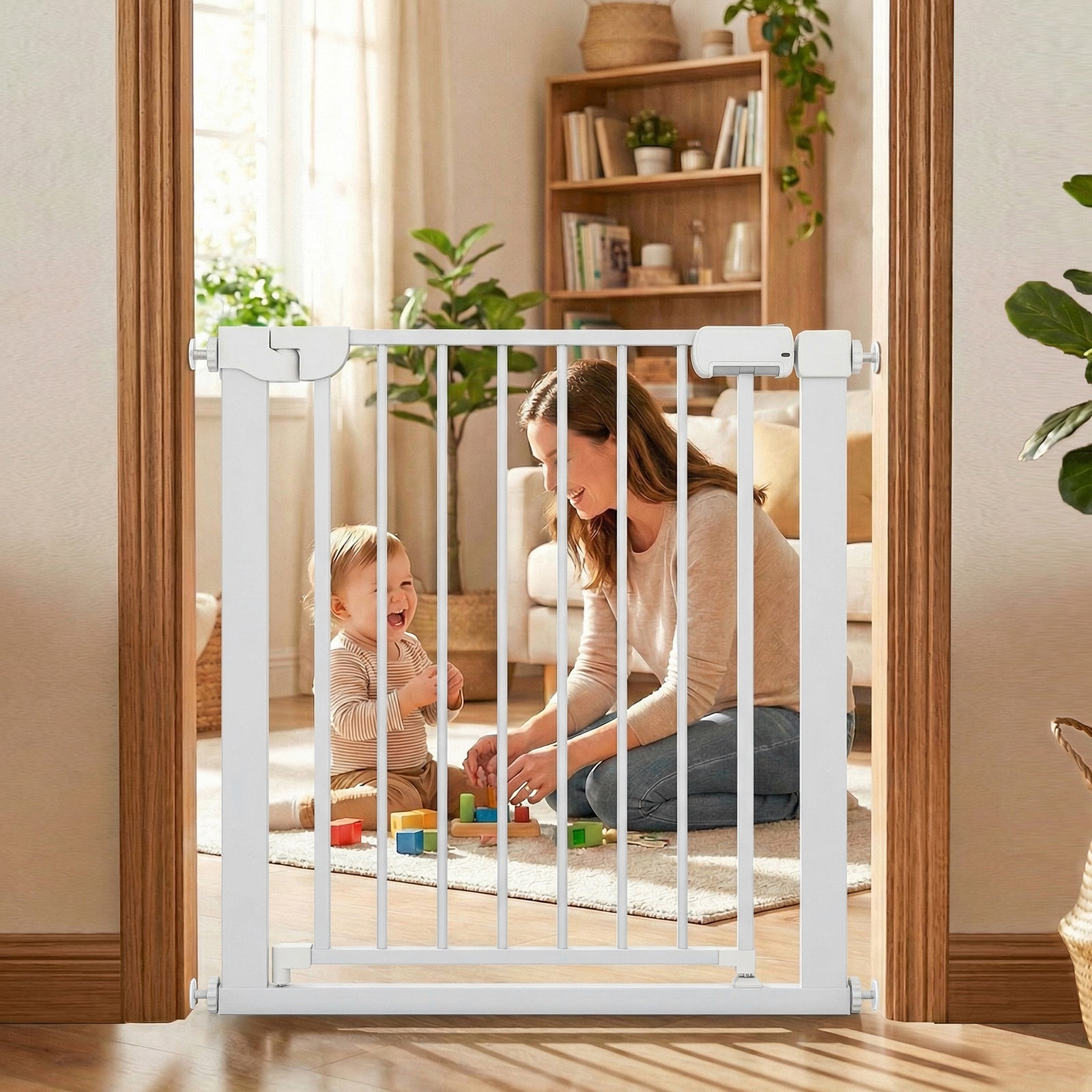 Baby Gate for Stairs Pressure Mounted Auto-Close Door Gate - view 2